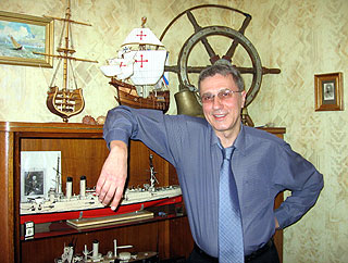 Судомоделист Станислав Овсянников и его модели кораблей