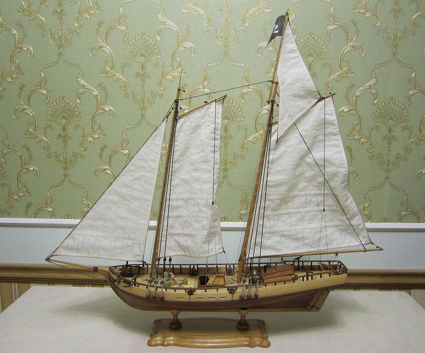 Модель корабля: пиратская шхуна Медуза