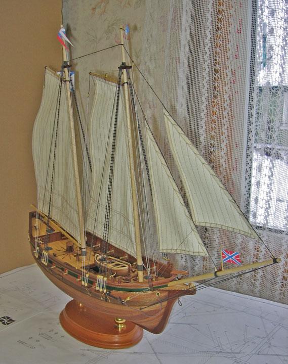 Модель парусника: Яхта Петра I «Транспорт-Роял»